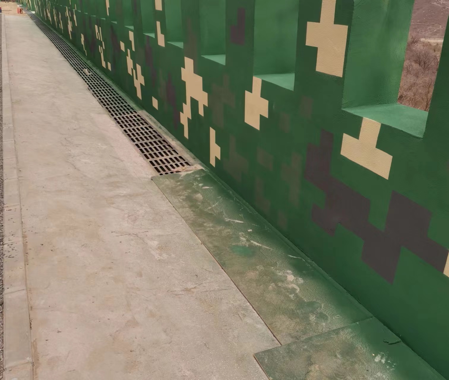 石河子围墙迷彩喷涂,数迷彩漆